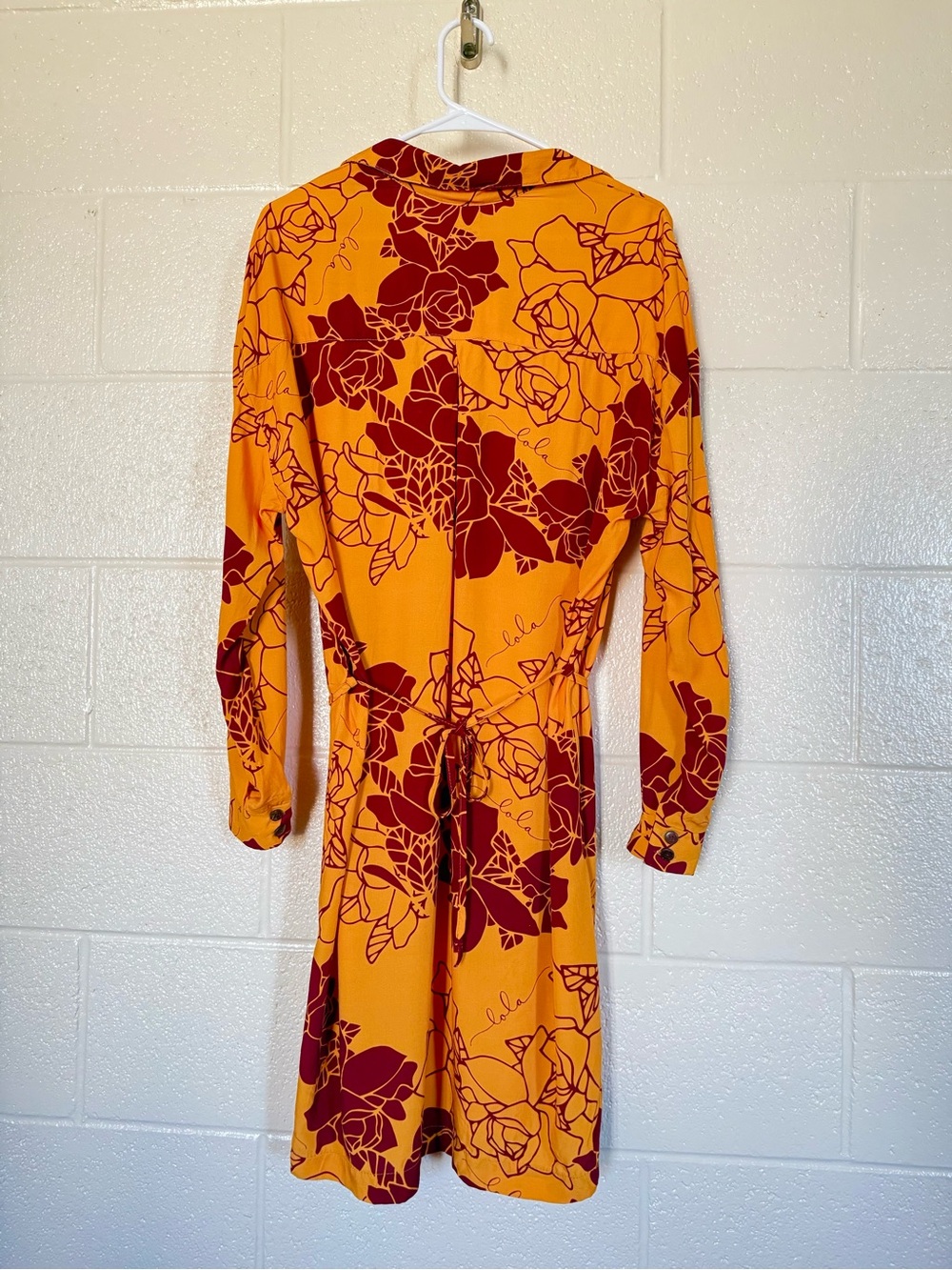 Makanani Dress Simply Sisters by Lola Miller Woven Bamboo Aloha Wear Hilo Sz S - Picture 6 of 12